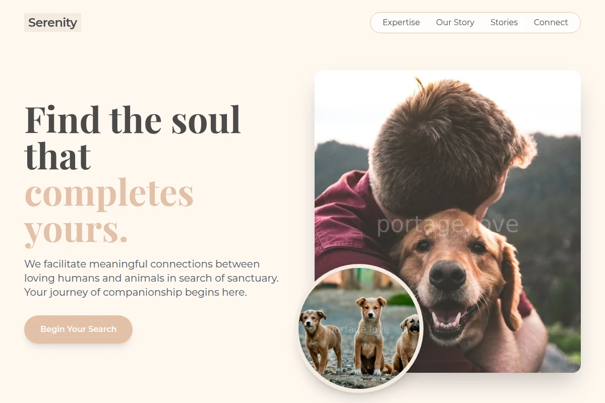 Serenity Pet Adoption