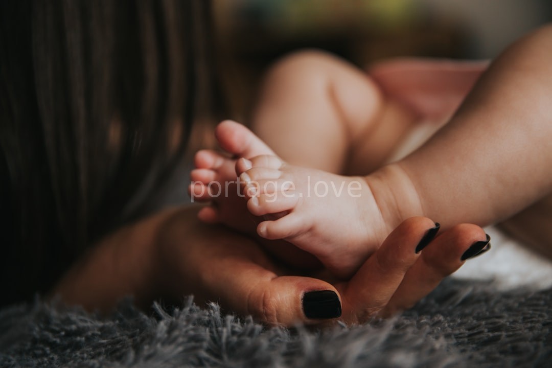 Peaceful maternity moment